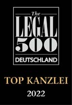 Legal 500 Deutschland Führende Kanzlei 2022 Jakoby Rechtsanwälte